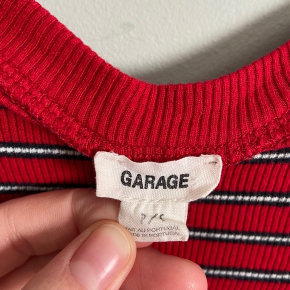 Red striped top from Garage - Picture 3 of 3